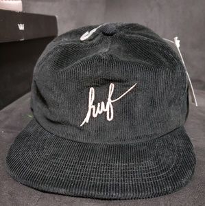 HUF Script snapback hat